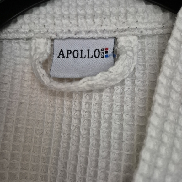 White Waffle Knit Robe - Picture 4 of 4